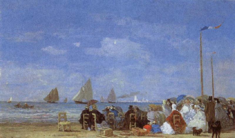 Eugene Boudin Beach Scene